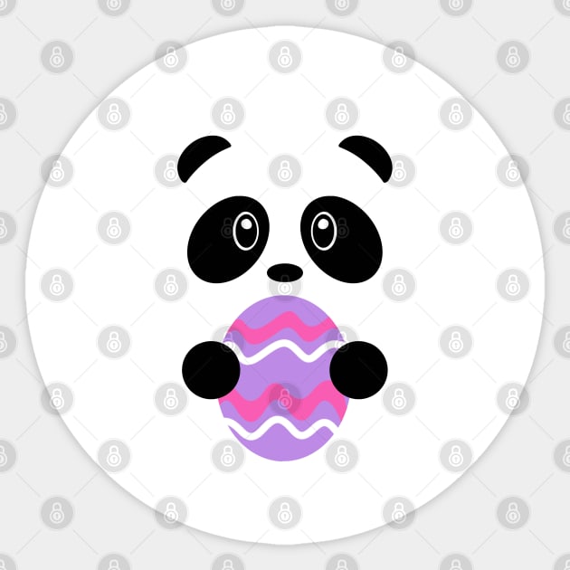 Easter Egg Panda Sticker by 1000 Pandas